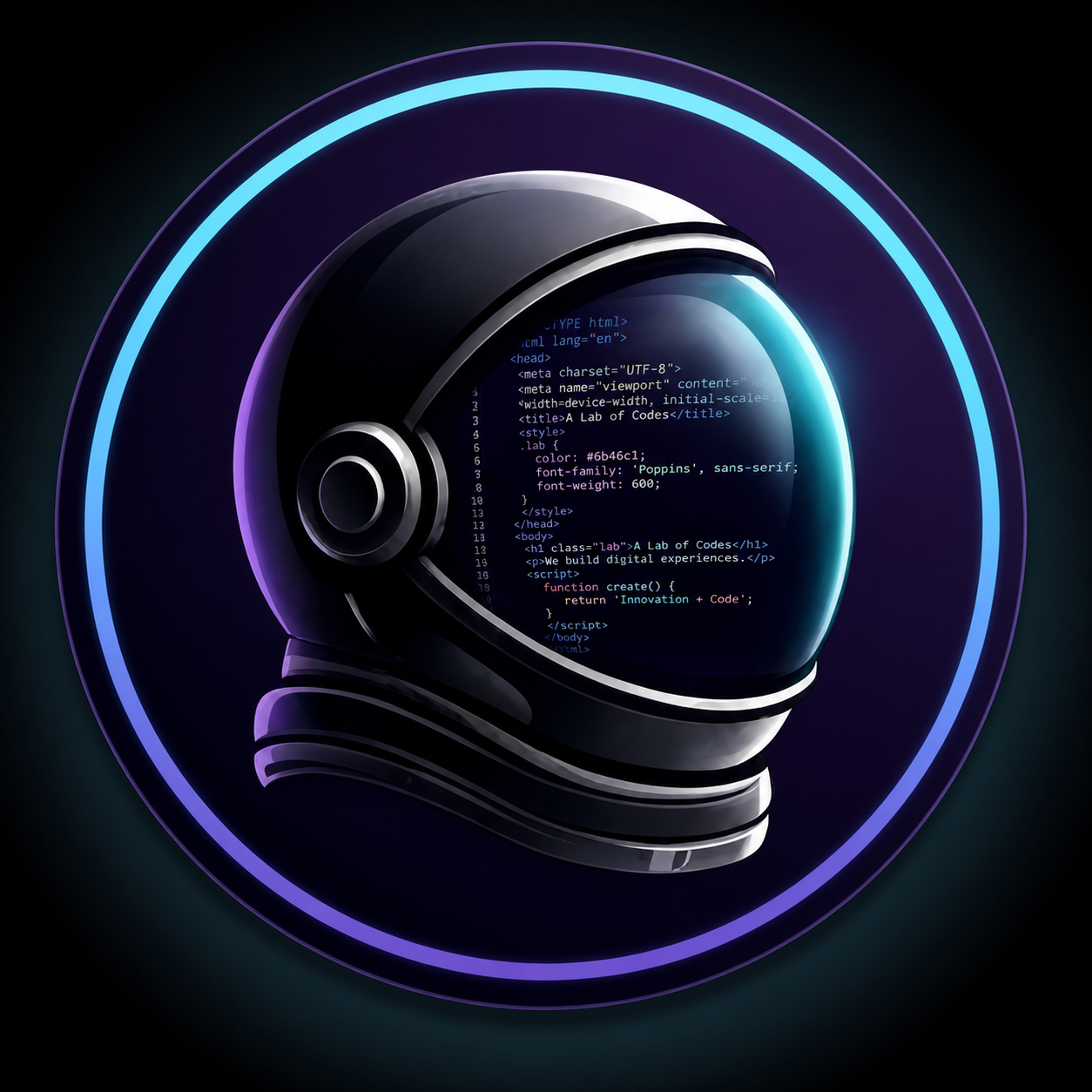 A-Lab of Codes astronaut logo